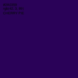 #2A0359 - Cherry Pie Color Image